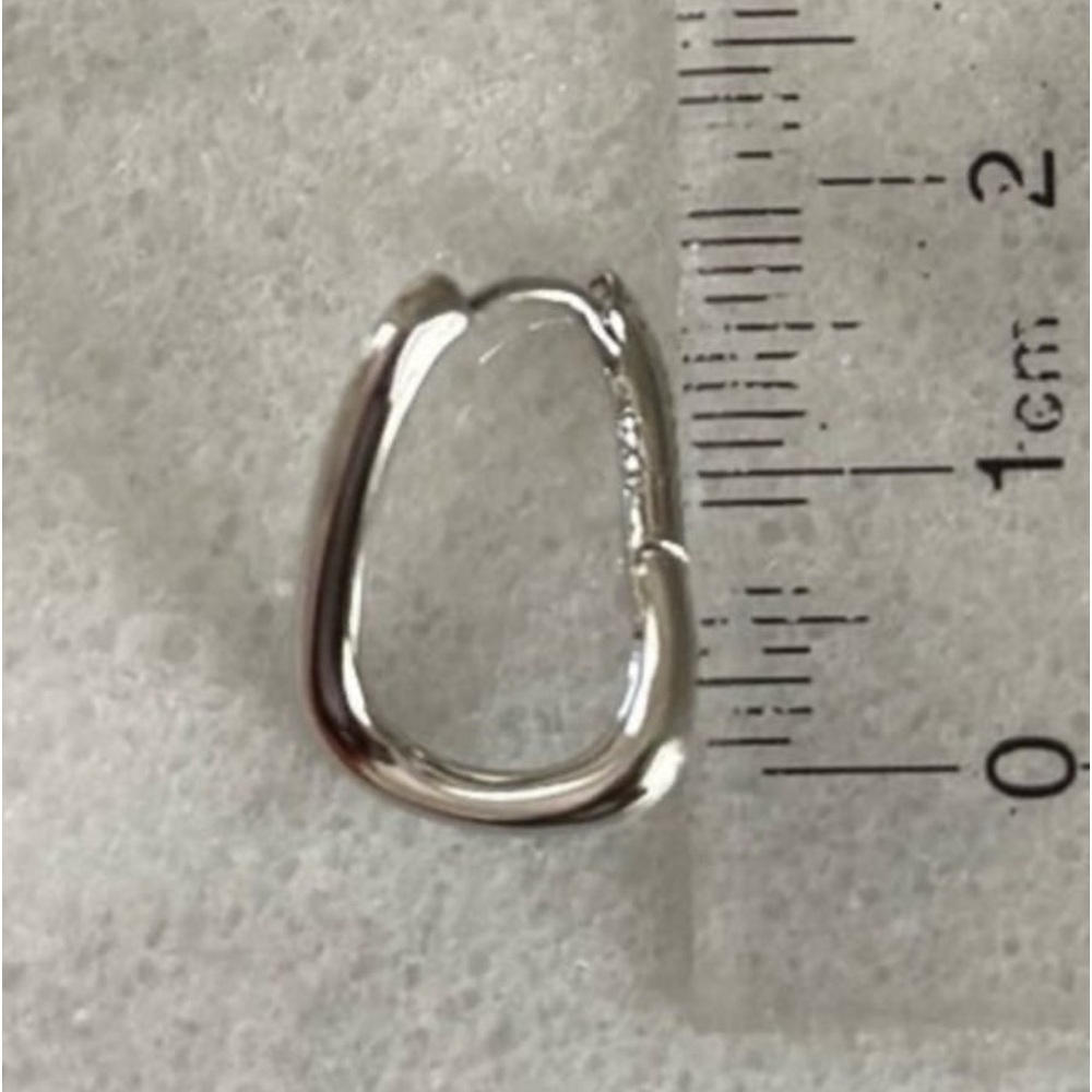 New Drop! Sterling Silver Twist Hoop Earrings Brand New - Picture 3 of 3